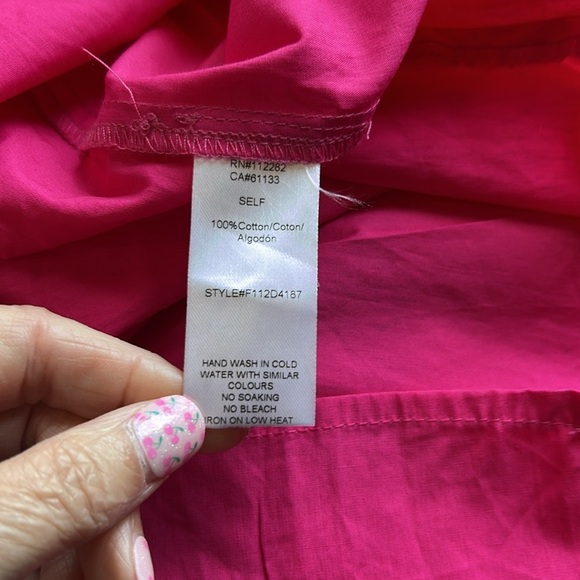 Adelyn Rae SANDI POPLIN TIE BACK Mini Dress Fuschia Pink Sz XS NEW - Picture 9 of 12